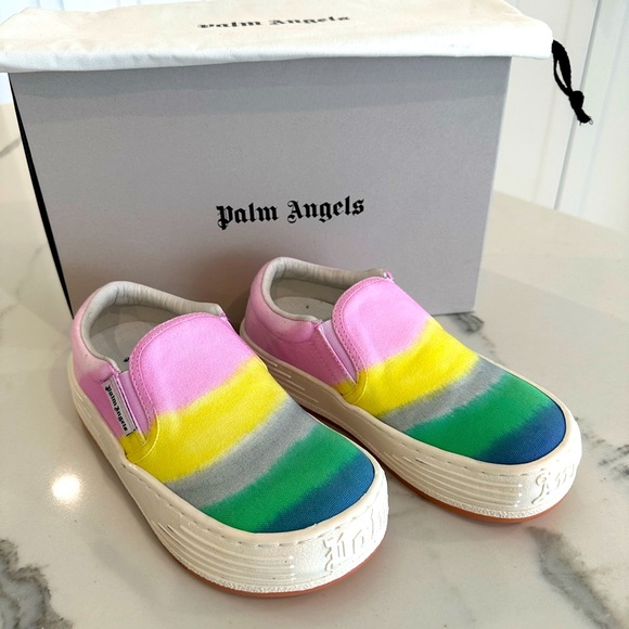 Palm Angels Shoes - Palm Angels Rainbow Printed Sneakers